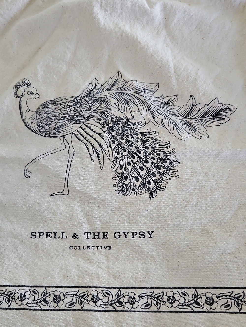 Spell & The Gypsy Collective  Peacock Drawstring Backpack - Picture 3 of 14